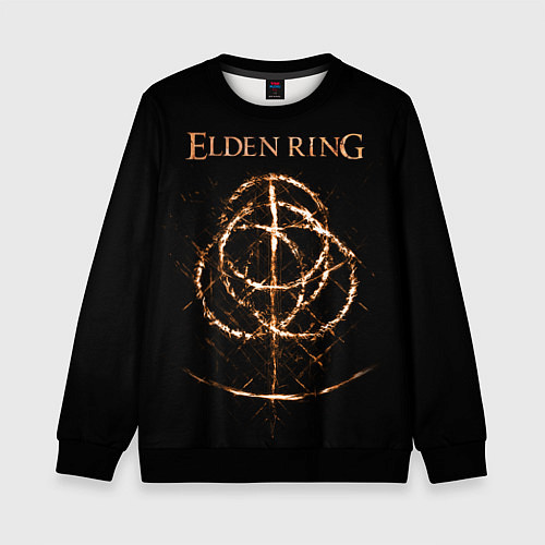 Детский свитшот Elden Ring Великие руны / 3D-Черный – фото 1