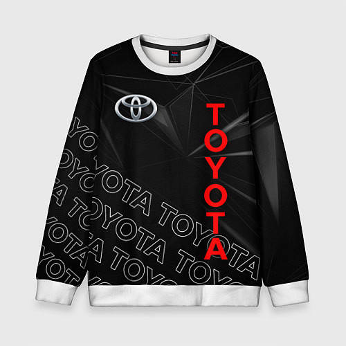 Детский свитшот TOYOTA SPORT ГЕОМЕТРИЯ / 3D-Белый – фото 1