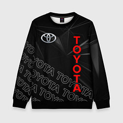 Свитшот детский TOYOTA SPORT ГЕОМЕТРИЯ, цвет: 3D-черный