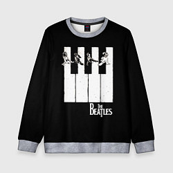 Свитшот детский THE BEATLES ЗНАМЕНИТАЯ КАРТИНКА, цвет: 3D-меланж