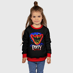 Свитшот детский Poppy Playtime: Huggy, цвет: 3D-красный — фото 2