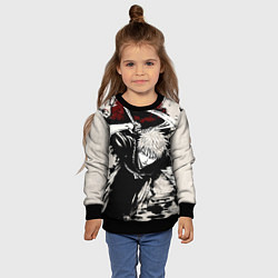 Свитшот детский Ичиго Куросаки Bleach, цвет: 3D-черный — фото 2