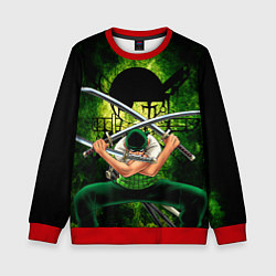 Детский свитшот Зоро Ророноа с катанами Ван пис