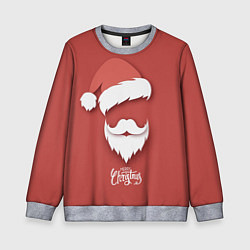 Свитшот детский Merry Christmas Счастливого Рождества, цвет: 3D-меланж
