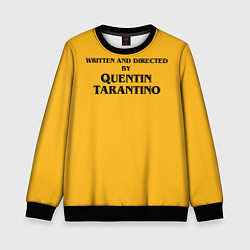 Свитшот детский Срежиссировано Квентином Тарантино, цвет: 3D-черный