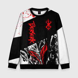 Свитшот детский Берсерк черная маска с логотипом, цвет: 3D-черный