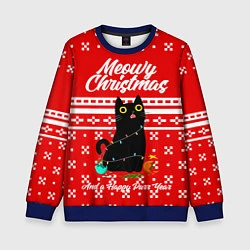 Детский свитшот MEOW CHRISTMAS