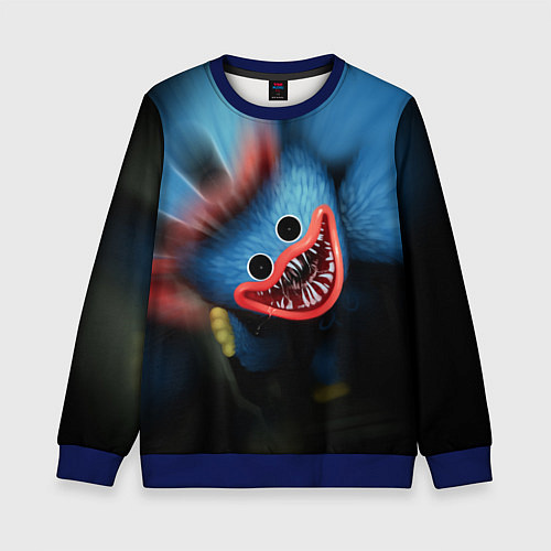 Детский свитшот ХАГИ ВАГИ, Я ТЕБЯ ПОЙМАЛ / 3D-Синий – фото 1