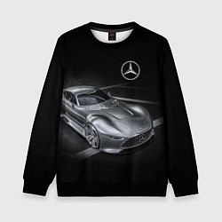 Свитшот детский Mercedes-Benz motorsport black, цвет: 3D-черный