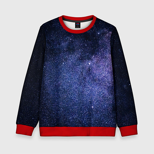 Детский свитшот Night sky / 3D-Красный – фото 1