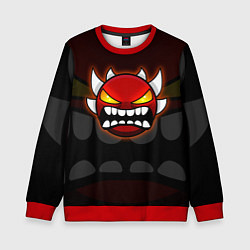 Свитшот детский Geometry Dash: Red Demon, цвет: 3D-красный