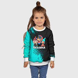 Свитшот детский Toca Boca Рита и Леон, цвет: 3D-белый — фото 2