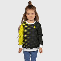 Свитшот детский Borussia gradient theme, цвет: 3D-белый — фото 2