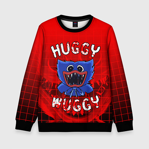 Детский свитшот POPPY PLAYTIME ПОППИ ПЛЕЙТАЙМ ХАГГИ ВАГГИ RED STYL / 3D-Черный – фото 1