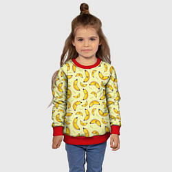 Свитшот детский Банановый Бум, цвет: 3D-красный — фото 2