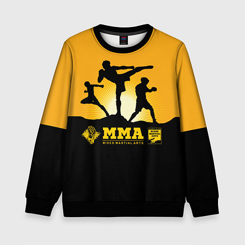 Детский свитшот ММА Mixed Martial Arts / 3D-Черный – фото 1