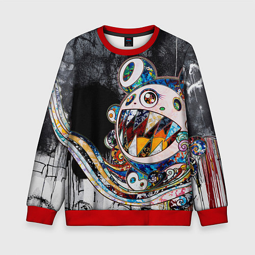 Детский свитшот Монстр мышь / 3D-Красный – фото 1