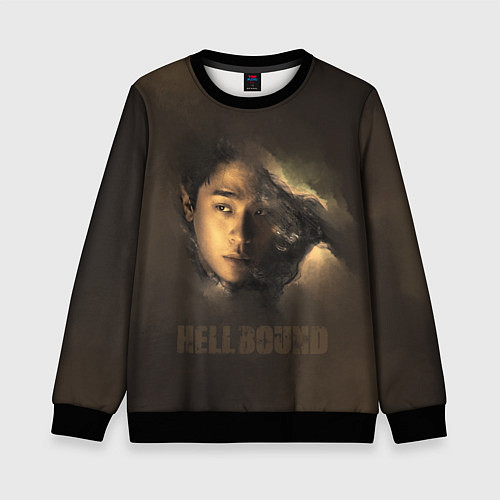 Детский свитшот Hellbound персонаж / 3D-Черный – фото 1