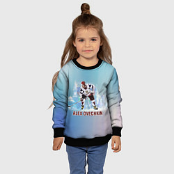 Свитшот детский Хоккеист Александр Овечкин, цвет: 3D-черный — фото 2