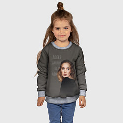 Свитшот детский Взгляд Адель, цвет: 3D-меланж — фото 2