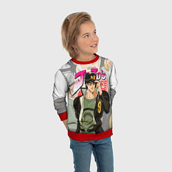 Свитшот детский JOJO BIZARRE ADVENTURE ДЖОДЖО, цвет: 3D-красный — фото 2