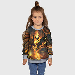 Свитшот детский DOTA 2 SHADOW FIEND ТЕНЬ, цвет: 3D-меланж — фото 2