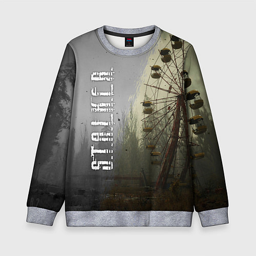 Детский свитшот СТАЛКЕР 2 КОЛЕСО ОБОЗРЕНИЯ / 3D-Меланж – фото 1