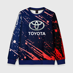 Свитшот детский Toyota градиент, цвет: 3D-синий