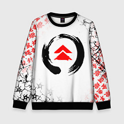 Детский свитшот ПРИЗРАК ЦУСИМЫ ЭМБЛЕМА GHOST OF TSUSHIMA