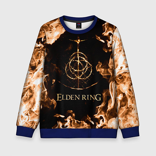 Детский свитшот Elden Ring Logo / 3D-Синий – фото 1