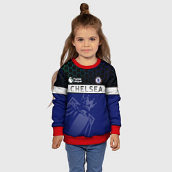 Свитшот детский FC Chelsea London ФК Челси Лонон, цвет: 3D-красный — фото 2