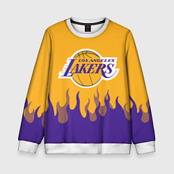 Детский свитшот LA LAKERS NBA FIRE ЛЕЙКЕРС ОГОНЬ