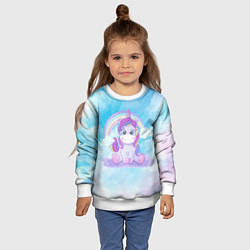 Свитшот детский Пурпурка, цвет: 3D-белый — фото 2