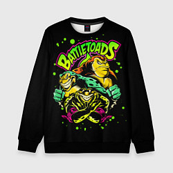 Свитшот детский Battletoads Боевые Жабы, цвет: 3D-черный