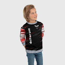 Свитшот детский Deltarune - Дельта, цвет: 3D-меланж — фото 2
