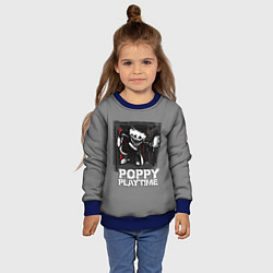 Свитшот детский POPPY PLAYTIME - ПОППИ ПЛЕЙТАЙМ РИСУНОК, цвет: 3D-синий — фото 2