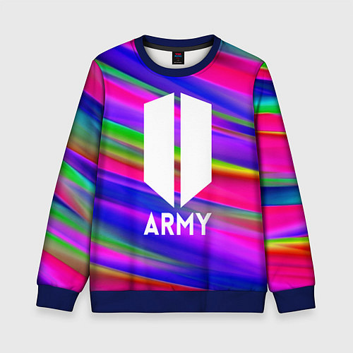 Детский свитшот BTS ARMY RAIBOW / 3D-Синий – фото 1