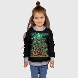 Свитшот детский Отряд Некронов, цвет: 3D-меланж — фото 2