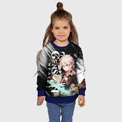 Свитшот детский КАДЗУХА АНЕМО KAZUHA, цвет: 3D-синий — фото 2