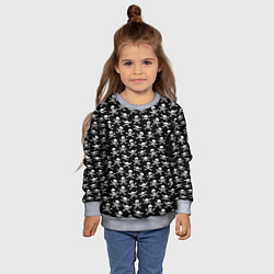 Свитшот детский Roger skull, цвет: 3D-меланж — фото 2