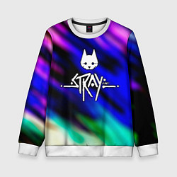 Свитшот детский Stray, цвет: 3D-белый