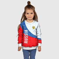 Свитшот детский RUSSIA SPORT STYLE РОССИЯ СПОРТИВНЫЙ СТИЛЬ, цвет: 3D-белый — фото 2