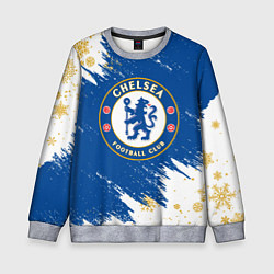 Детский свитшот НОВОГОДНИЙ ЧЕЛСИ, CHELSEA НОВЫЙ ГОД