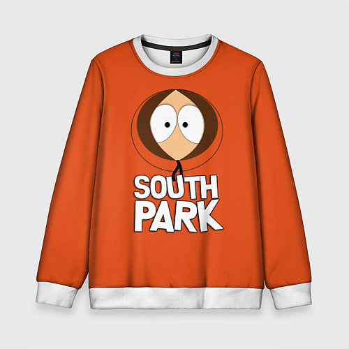 Детский свитшот Южный парк Кенни South Park / 3D-Белый – фото 1