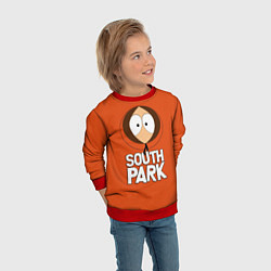 Свитшот детский Южный парк Кенни South Park, цвет: 3D-красный — фото 2
