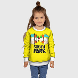 Свитшот детский South Park - Южный парк персонажи, цвет: 3D-белый — фото 2