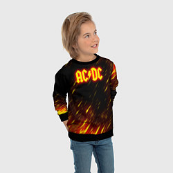 Свитшот детский ACDC Neon, цвет: 3D-черный — фото 2