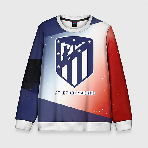 Детский свитшот АТЛЕТИКО Atletico Madrid Графика / 3D-Белый – фото 1