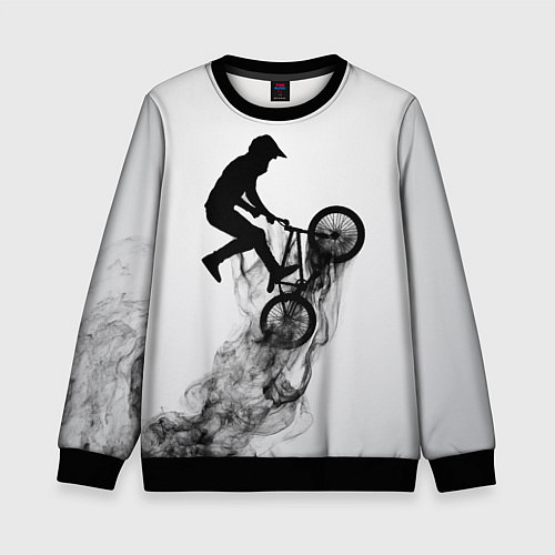 Детский свитшот ВЕЛОСПОРТ BMX Racing / 3D-Черный – фото 1