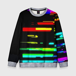 Свитшот детский Color fashion glitch, цвет: 3D-меланж